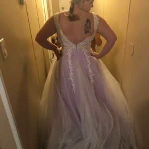 Lavender wedding or prom dress . Size 12 fits smaller. Nwt